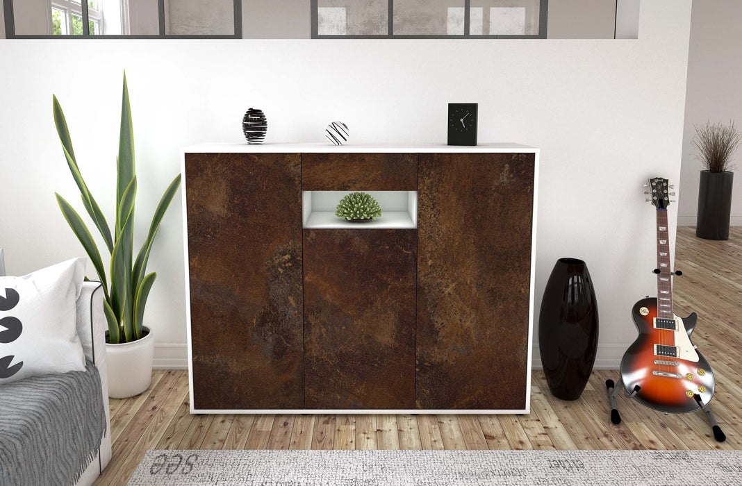 Highboard Madalena, Rost Front (136x108x35cm) - Dekati GmbH