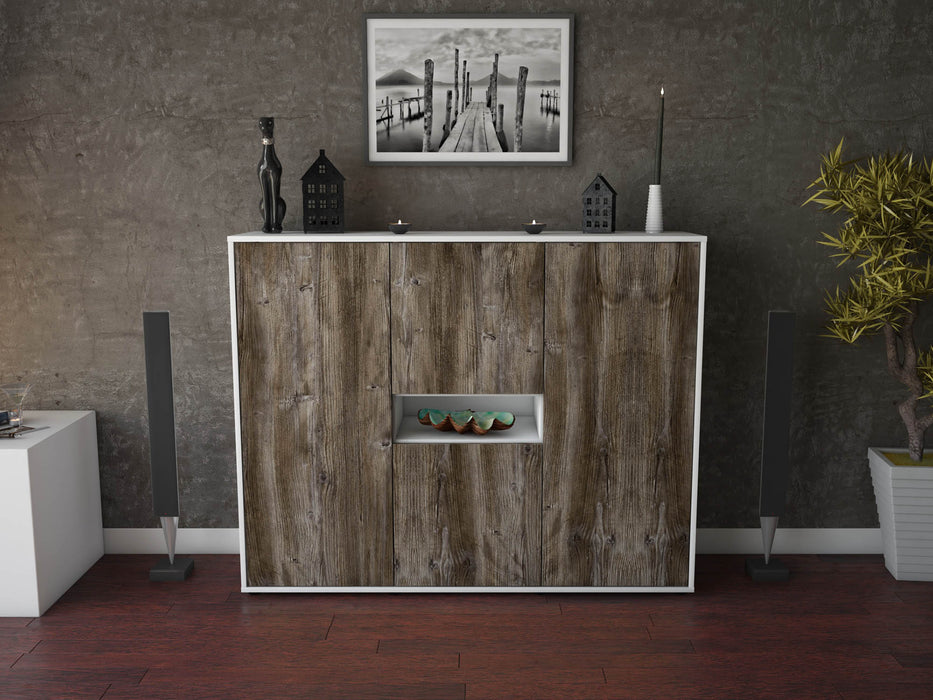 Highboard Maila, Treibholz Front (136x108x35cm) - Dekati GmbH