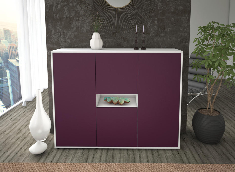 Highboard Maila, Lila Front (136x108x35cm) - Dekati GmbH