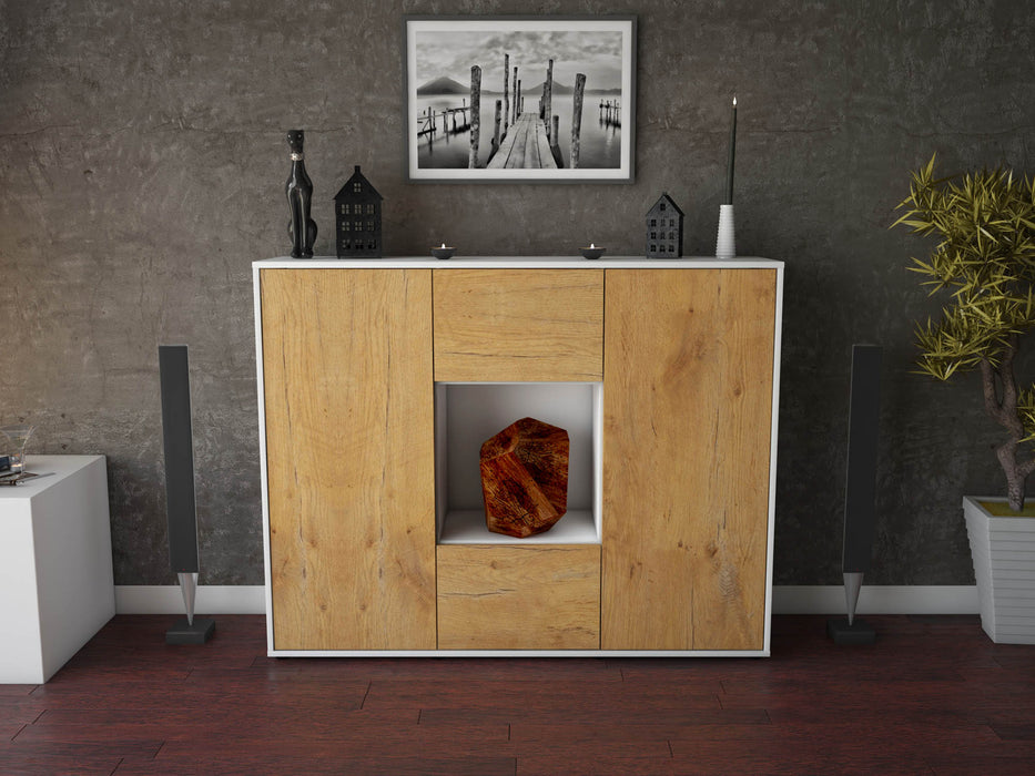 Highboard Mali, Eiche Front (136x108x35cm) - Dekati GmbH