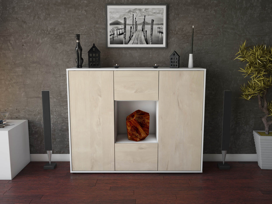 Highboard Mali, Zeder Front (136x108x35cm) - Dekati GmbH