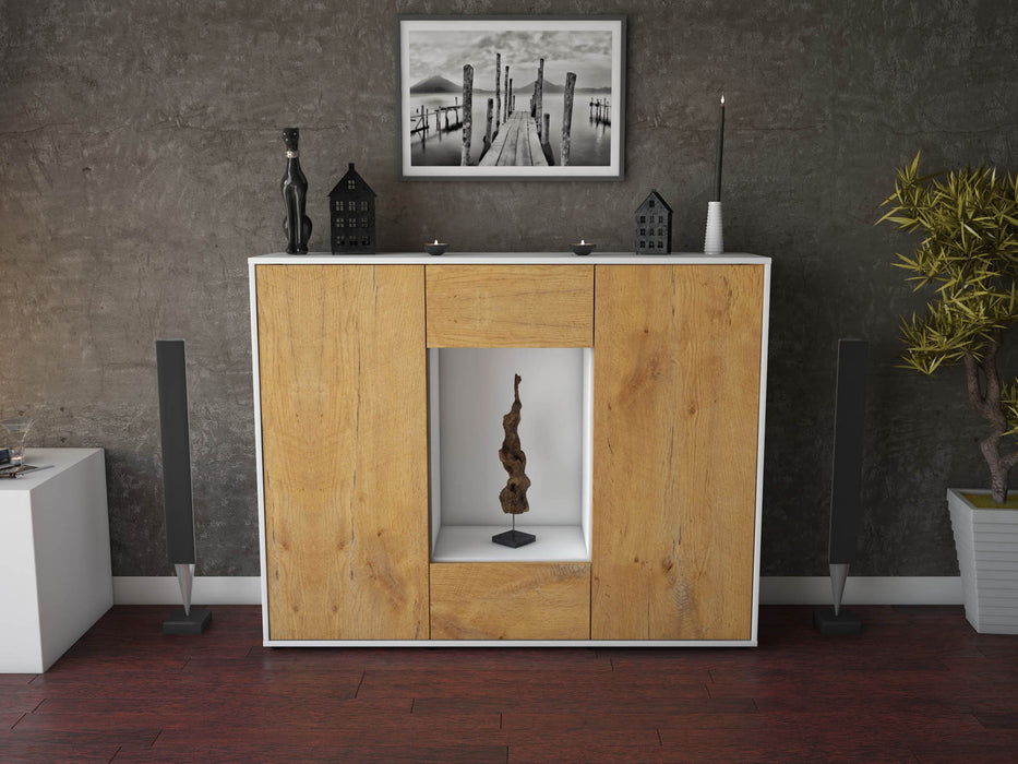 Highboard Malina, Eiche Front (136x108x35cm) - Dekati GmbH