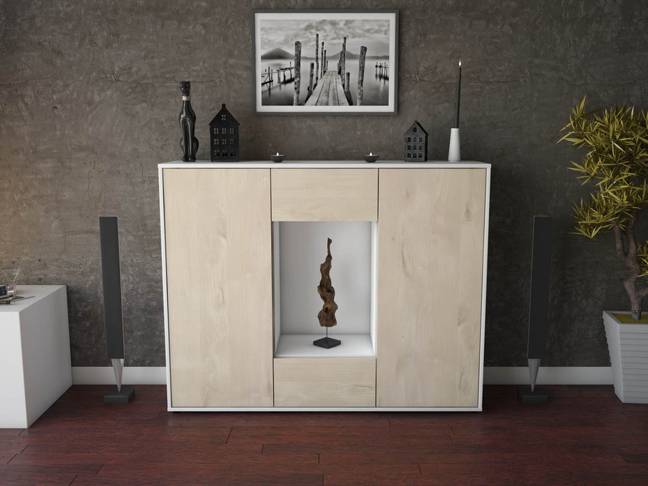 Highboard Malina, Zeder Front (136x108x35cm) - Dekati GmbH