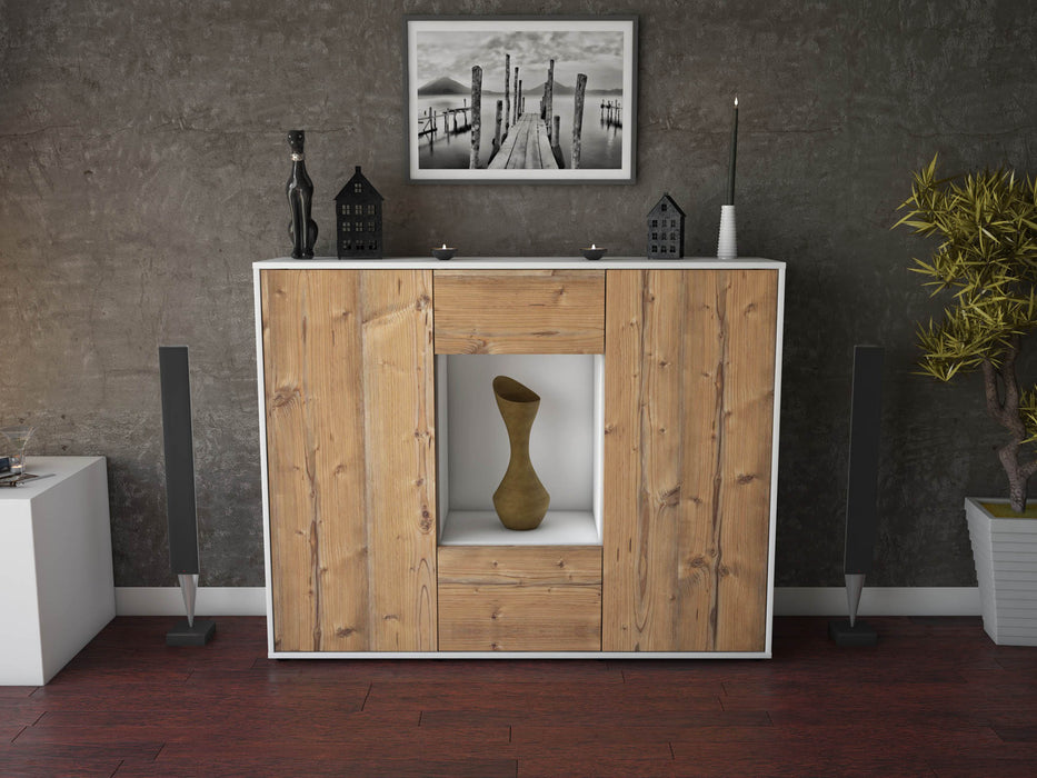 Highboard Mara, Pinie Front (136x108x35cm) - Dekati GmbH