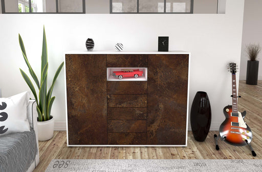 Highboard Maria, Rost Front (136x108x35cm) - Dekati GmbH