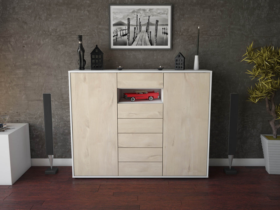 Highboard Maria, Zeder Front (136x108x35cm) - Dekati GmbH