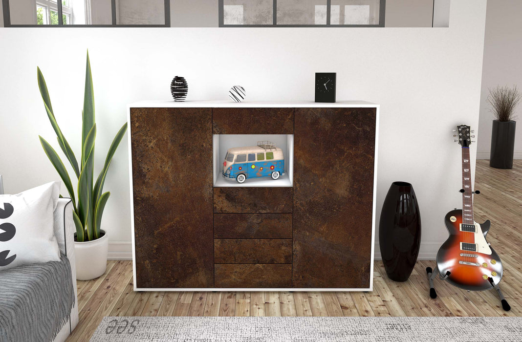 Highboard Marie, Rost Front (136x108x35cm) - Dekati GmbH