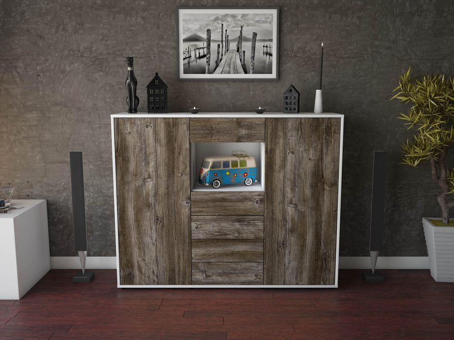 Highboard Marie, Treibholz Front (136x108x35cm) - Dekati GmbH