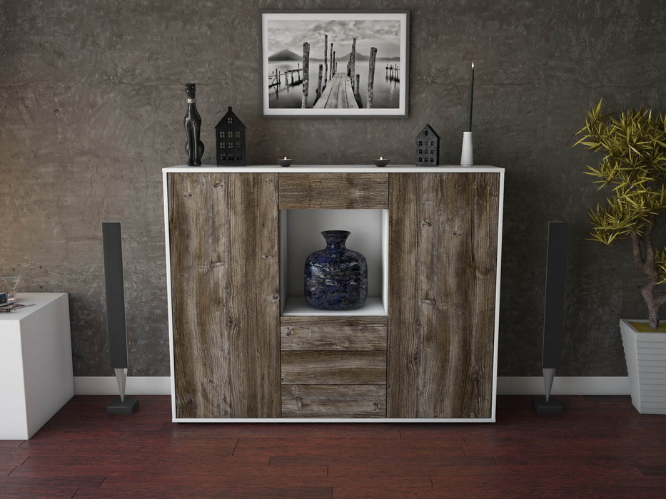 Highboard Mariella, Treibholz Front (136x108x35cm) - Dekati GmbH