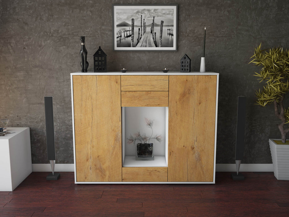 Highboard Marika, Eiche Front (136x108x35cm) - Dekati GmbH