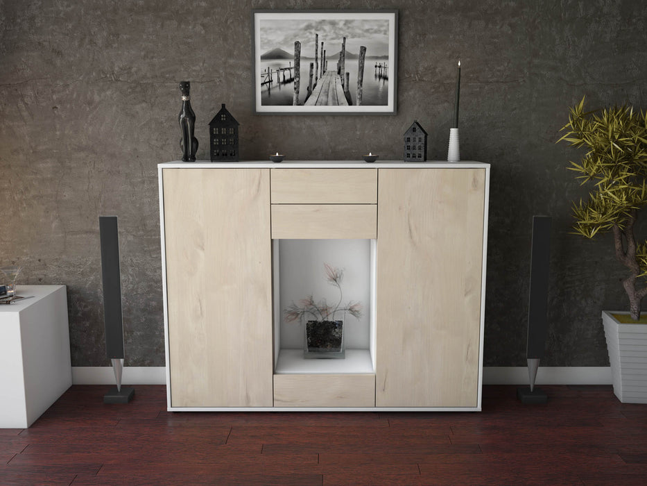 Highboard Marika, Zeder Front (136x108x35cm) - Dekati GmbH