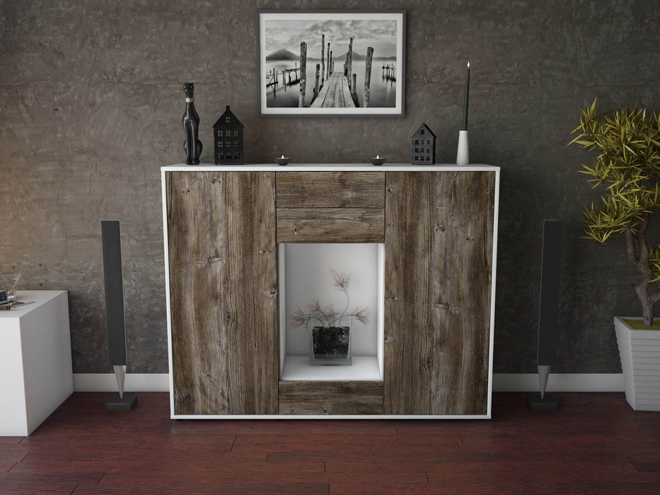 Highboard Marika, Treibholz Front (136x108x35cm) - Dekati GmbH