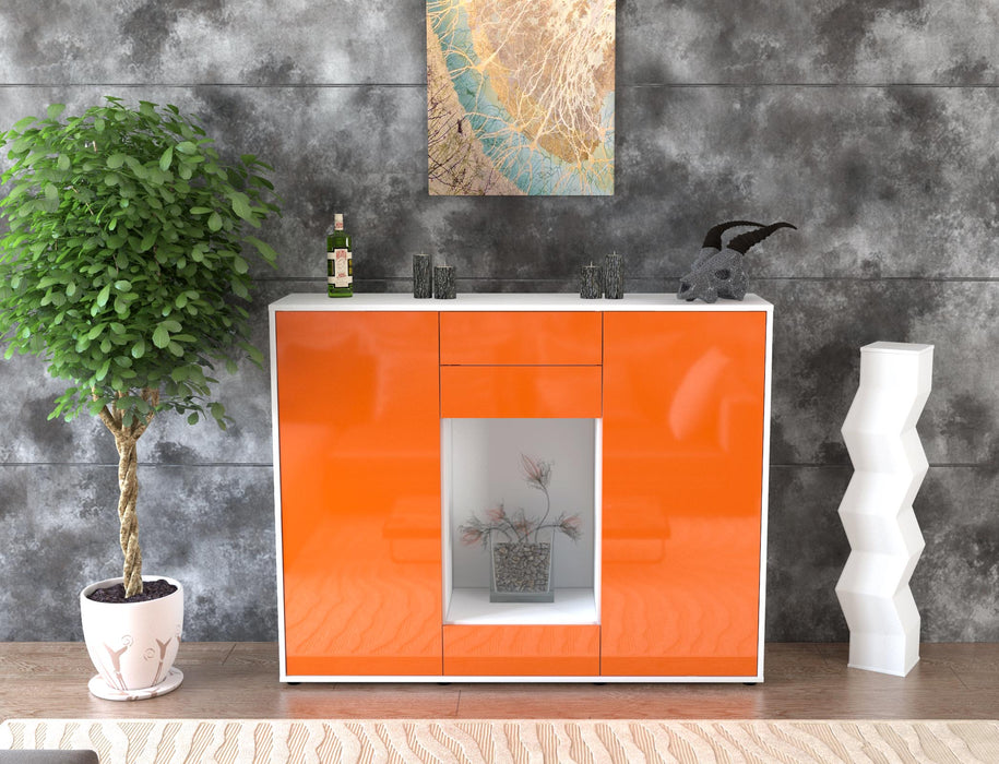 Highboard Marika, Orange Front (136x108x35cm) - Dekati GmbH