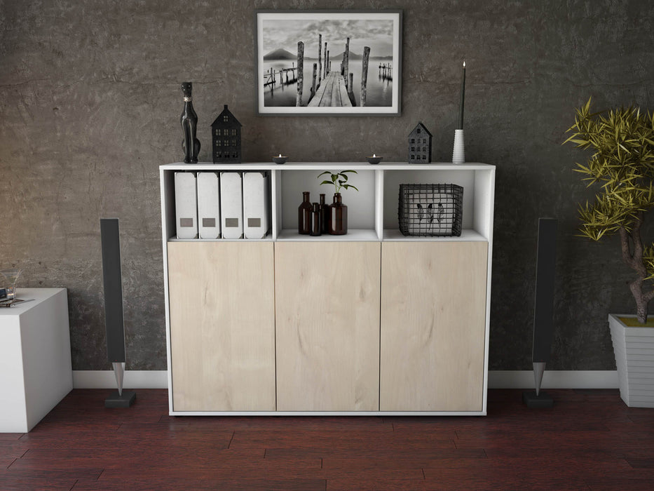 Highboard Marina, Zeder Front (136x108x35cm) - Dekati GmbH