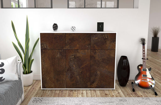 Highboard Marisa, Rost Front (136x108x35cm) - Dekati GmbH