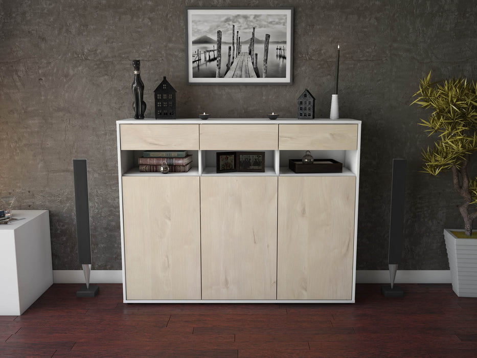 Highboard Marlene, Zeder Front (136x108x35cm) - Dekati GmbH