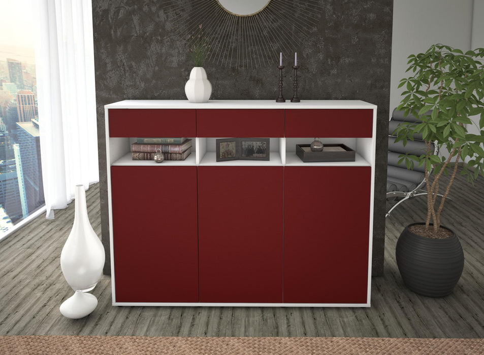 Highboard Marlene, Bordeaux Front (136x108x35cm) - Dekati GmbH