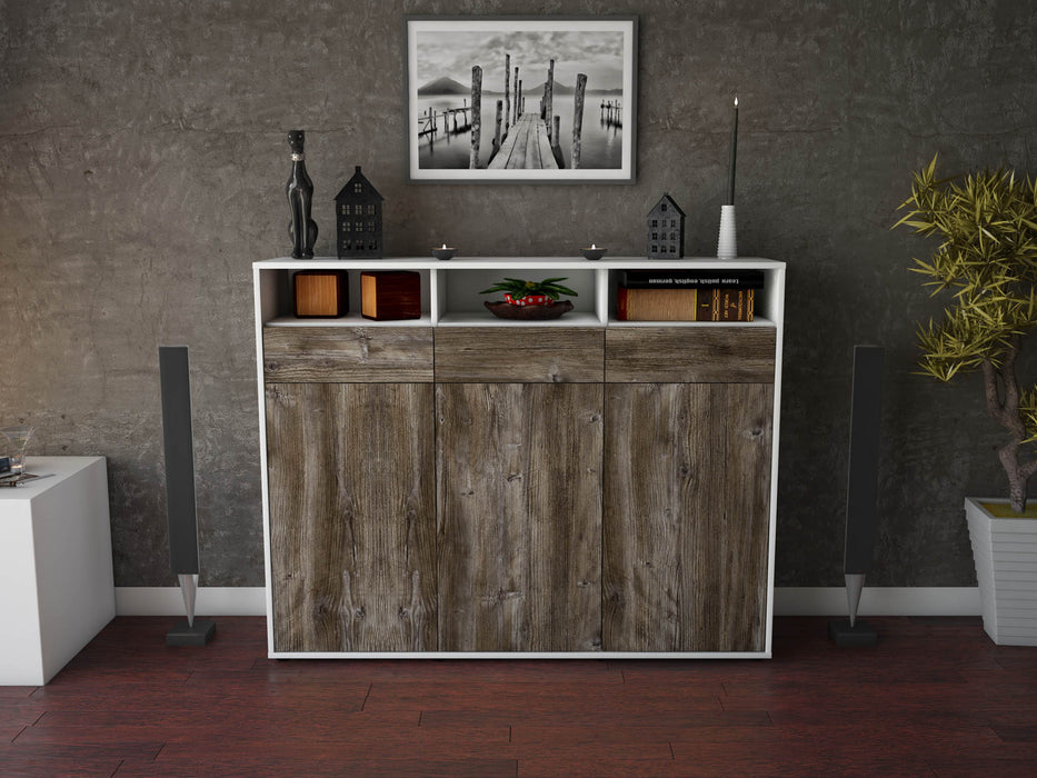 Highboard Marta, Treibholz Front (136x108x35cm) - Dekati GmbH