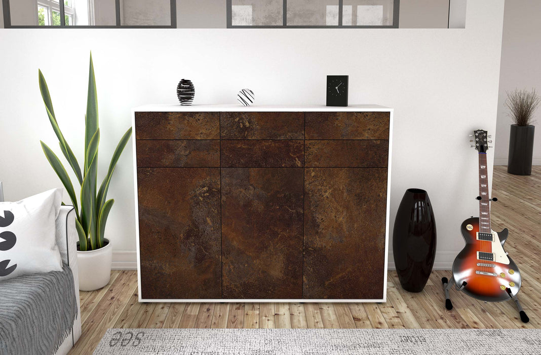 Highboard Martina, Rost Front (136x108x35cm) - Dekati GmbH