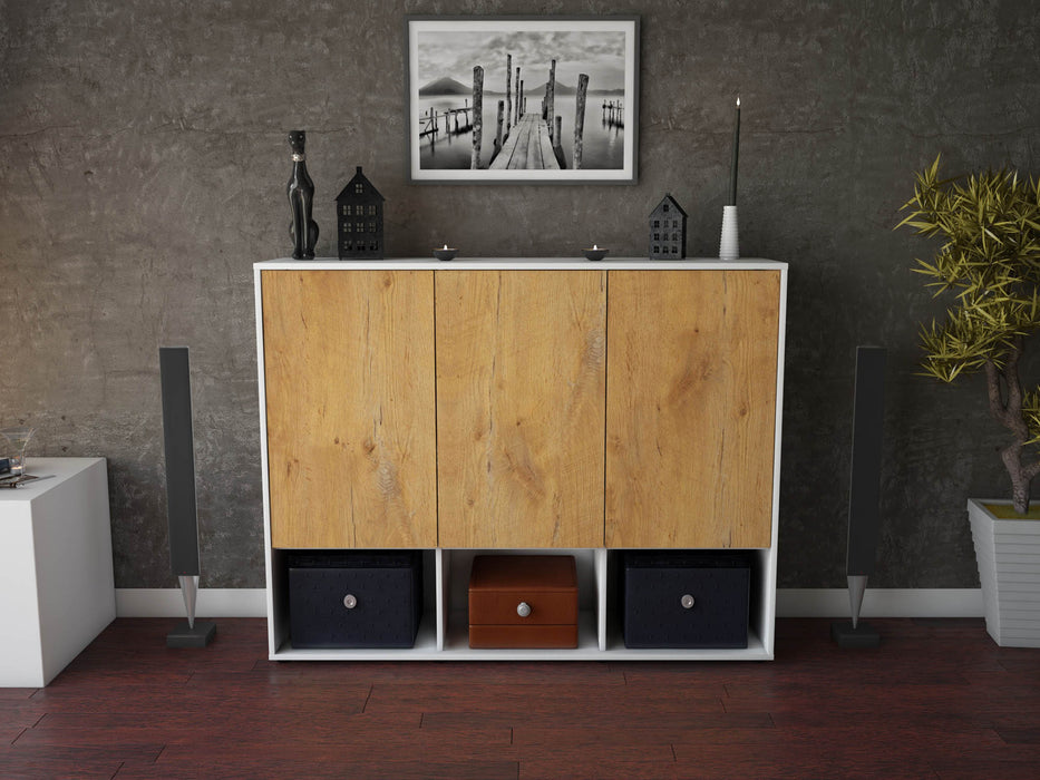 Highboard Mea, Eiche Front (136x108x35cm) - Dekati GmbH