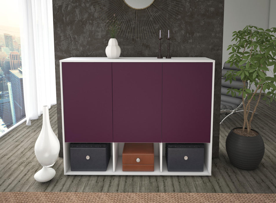 Highboard Mea, Lila Front (136x108x35cm) - Dekati GmbH