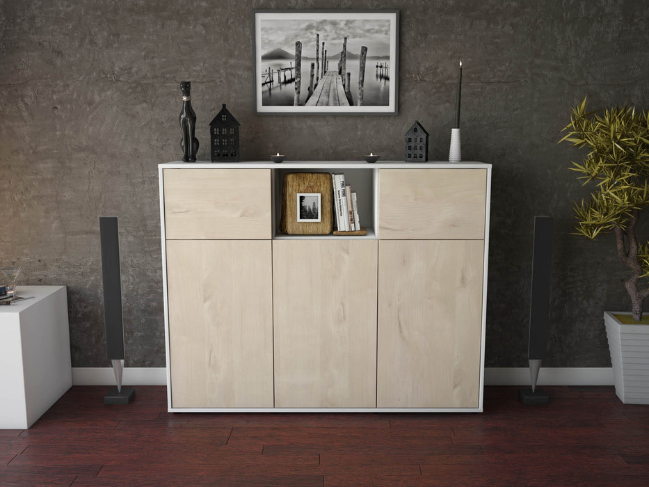 Highboard Melanie, Zeder Front (136x108x35cm) - Dekati GmbH