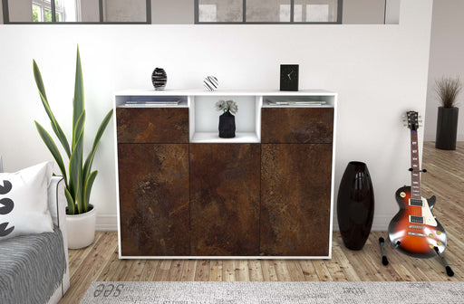 Highboard Melena, Rost Front (136x108x35cm) - Dekati GmbH