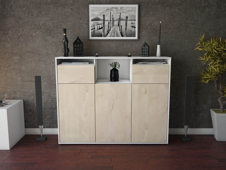 Highboard Melena, Zeder Front (136x108x35cm) - Dekati GmbH