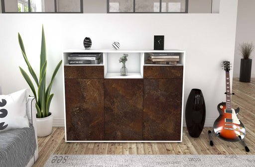 Highboard Melina, Rost Front (136x108x35cm) - Dekati GmbH