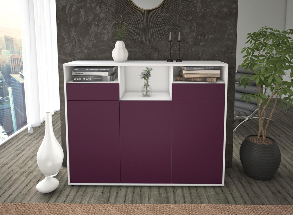 Highboard Melina, Lila Front (136x108x35cm) - Dekati GmbH