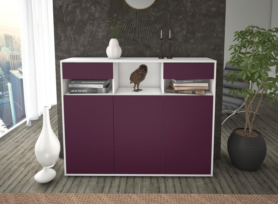 Highboard Mena, Lila Front (136x108x35cm) - Dekati GmbH