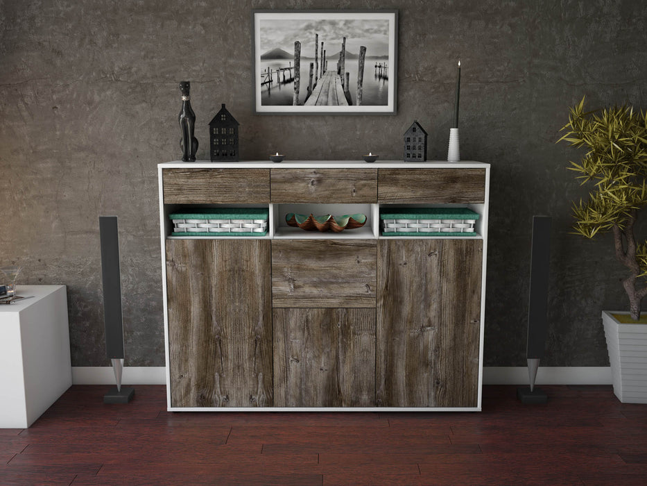 Highboard Michaela, Treibholz Front (136x108x35cm) - Dekati GmbH