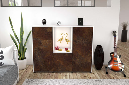 Highboard Michelle, Rost Front (136x108x35cm) - Dekati GmbH