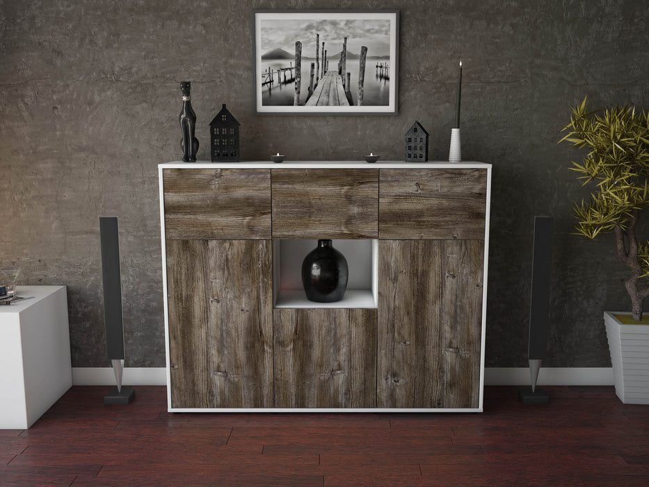 Highboard Milena, Treibholz Front (136x108x35cm) - Dekati GmbH