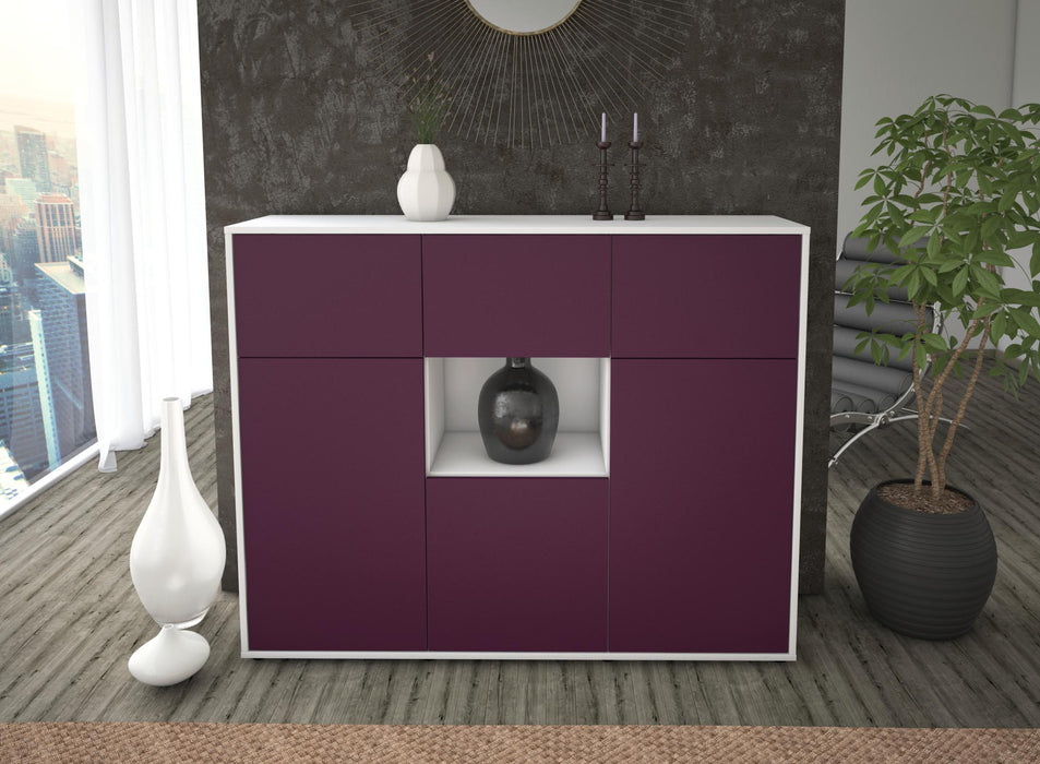 Highboard Milena, Lila Front (136x108x35cm) - Dekati GmbH