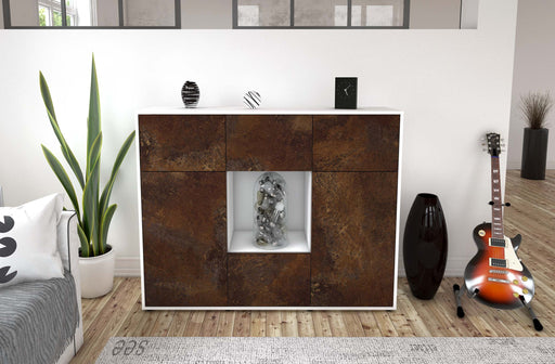 Highboard Milou, Rost Front (136x108x35cm) - Dekati GmbH