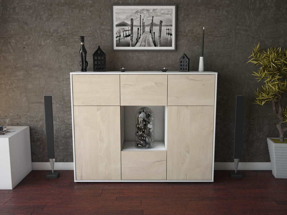 Highboard Milou, Zeder Front (136x108x35cm) - Dekati GmbH