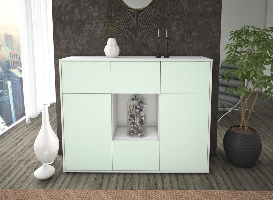 Highboard Milou, Mint Front (136x108x35cm) - Dekati GmbH