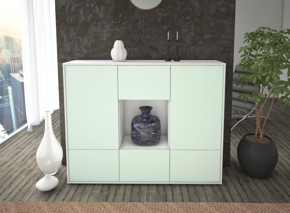 Highboard Mimma, Mint Front (136x108x35cm) - Dekati GmbH