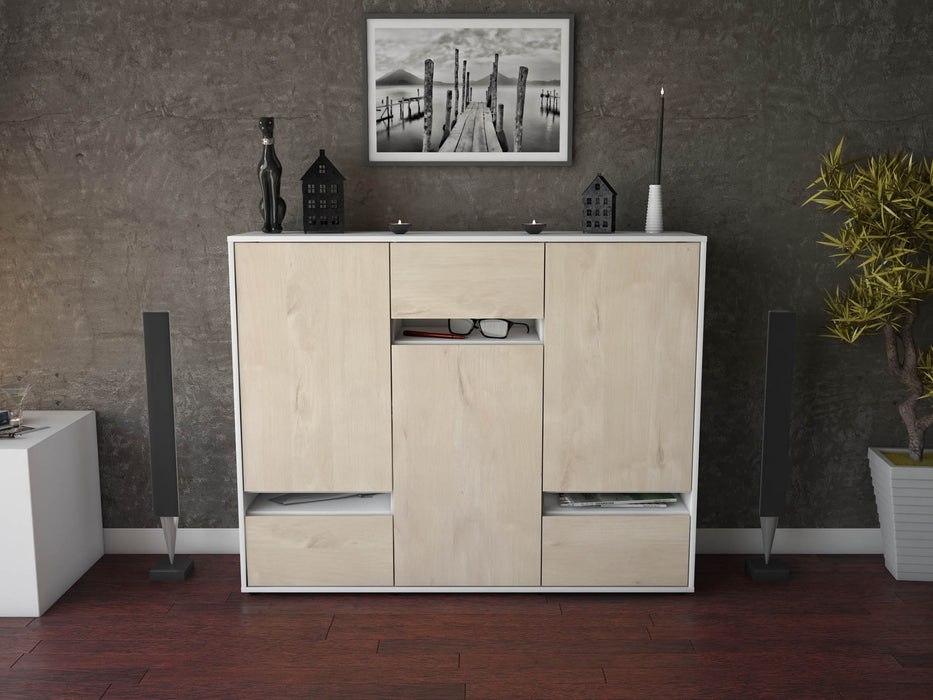 Highboard Mirella, Zeder Front (136x108x35cm) - Dekati GmbH