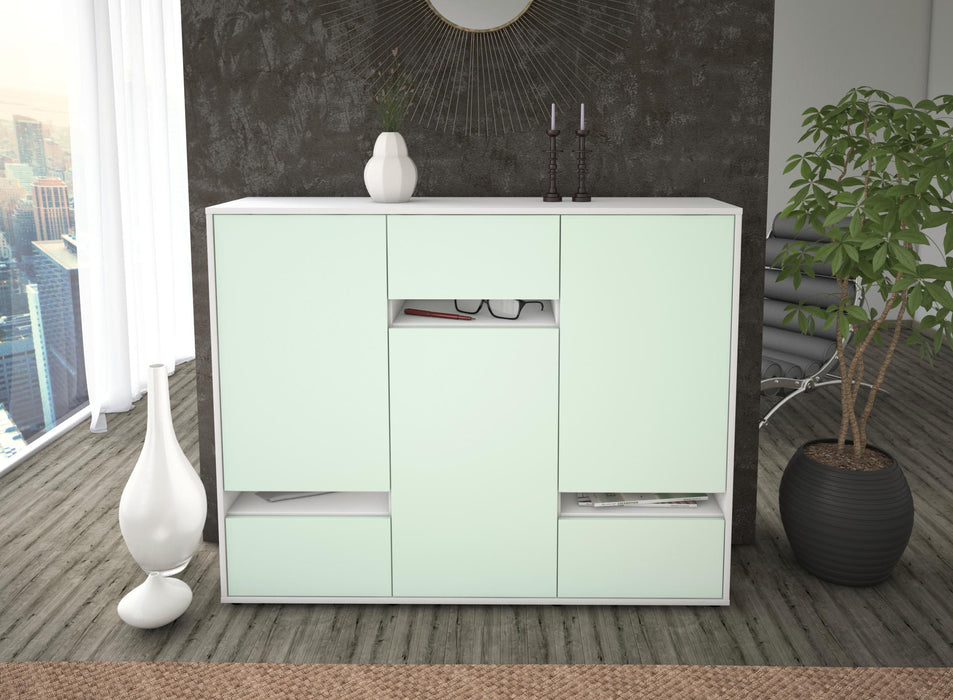 Highboard Mirella, Mint Front (136x108x35cm) - Dekati GmbH