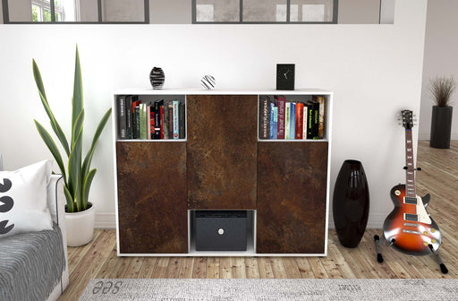 Highboard Momo, Rost Front (136x108x35cm) - Dekati GmbH