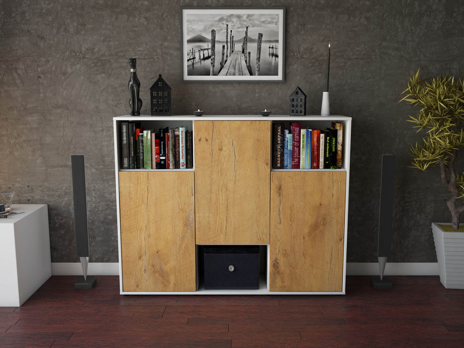 Highboard Momo, Eiche Front (136x108x35cm) - Dekati GmbH