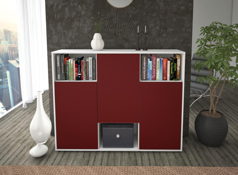 Highboard Momo, Bordeaux Front (136x108x35cm) - Dekati GmbH