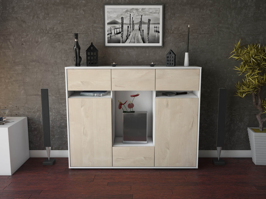 Highboard Nadia, Zeder Front (136x108x35cm) - Dekati GmbH