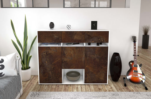 Highboard Natalie, Rost Front (136x108x35cm) - Dekati GmbH