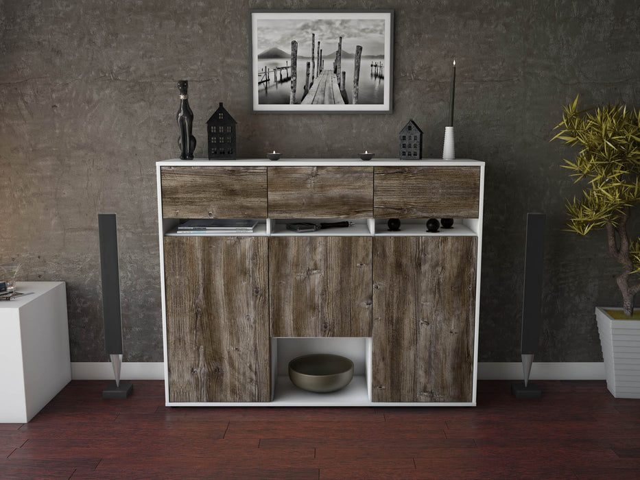 Highboard Natalie, Treibholz Front (136x108x35cm) - Dekati GmbH