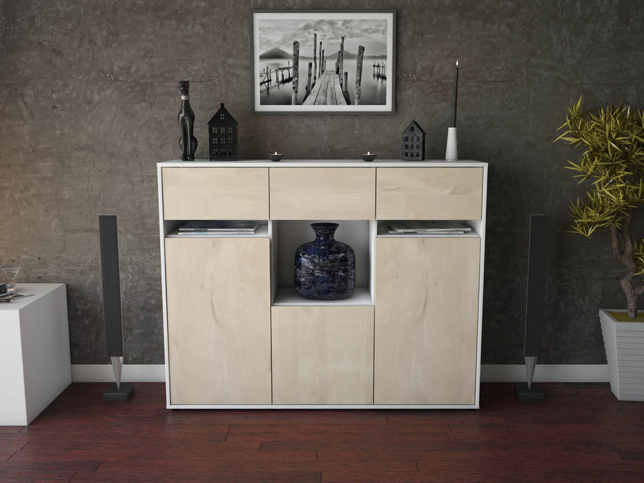 Highboard Nathalie, Zeder Front (136x108x35cm) - Dekati GmbH