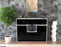 Highboard Nathalie, Schwarz Front (136x108x35cm) - Dekati GmbH