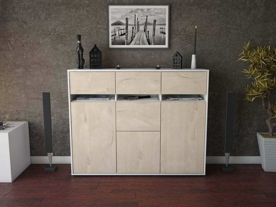 Highboard Neda, Zeder Front (136x108x35cm) - Dekati GmbH